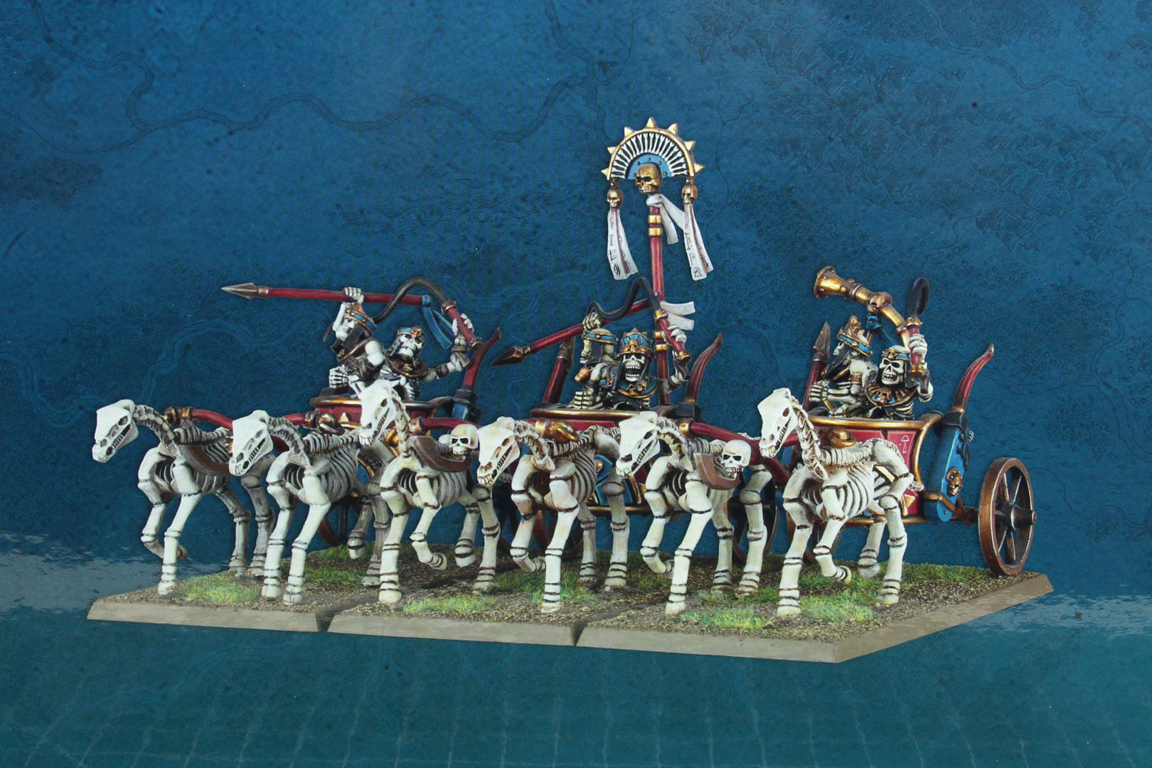 Warhammer The Old World – Tomb King of Khemri High Priest on Necrolith Bone  Dragon «