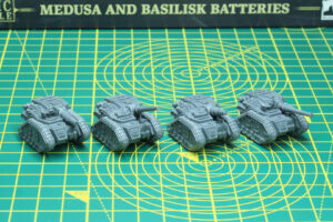 Legions Imperialis - Solar Auxilia Medusa and Basilisk Batteries