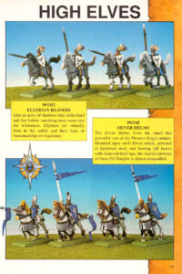 Warhammer Fantasy - High Elves Ellyrian Reavers